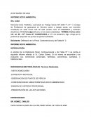 Informe socio ambiental