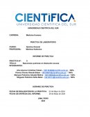 Reacciones químicas en disolución acuosa