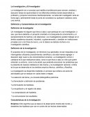 La Investigación y El Investigador