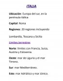 Italia. Cultura, economía, turismo