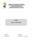 Maestría en gerencia del deporte