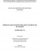 Importancia del estudio de mercado en los proyectos de inversión