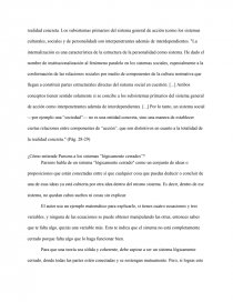 Relación de Parsons con la obra de Weber y Durkheim. Página 4