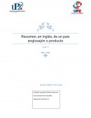 Resumen en inglés, de un país anglosajón o producto