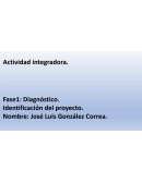 Fase1: Diagnóstico Identificación del proyecto