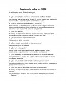 Cuestionario sobre los MASC