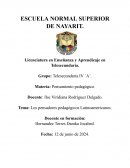 Los pensadores pedagógicos Latinoamericanos