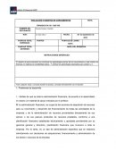 Evaluación Finanzas