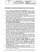 Inspección de embarque para mercado nacional