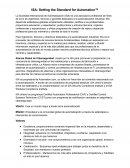 Sociedad Internacional de Automatización (ISA)