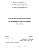 Circuito Básico de encendido de Led automatizado e intermitente