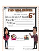 Planeación 6°