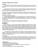 Formas de terminación del proceso