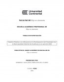Gestión pública y su influencia en la participación del ciudadano de la municipalidad distrital de Hualhuas en el periodo 2023