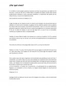 ¿Por qué vives?