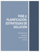 Planificación. Estrategias de solución