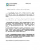 Informe conductual de inspectoria