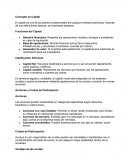 Concepto de Capital. Acciones y Cuotas de Participación