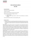 Políticas de empleo