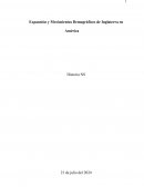 Expansión demográfica de Inglaterra en América
