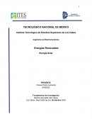 Energías renovables. Energía solar