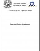Ejemplificación de operacionalización de variables