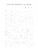 Dinámicas para el aprendizaje en jóvenes universitarios
