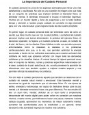 La Importancia del Cuidado Personal