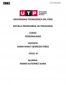 Curso: Personalidad, valoración psicológica