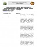 Estudio fisiográfico de la región de Tacna como base para la formulación de la propuesta de la zonificación ecológica y económica