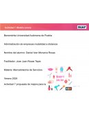 Actividad Propuesta de mejora para la empresa