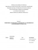 Bases para la organización y el conocimiento de los emprendimientos productivos