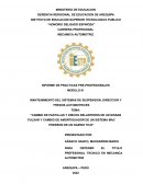 Cambio de pastillas y discos delanteros de un Nissan Pulsar y cambio de amortiguador de un sistema Mac