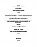 Conceptos principales sobre los diversos elementos de la investigación jurídica (¿cuál es la definición de cada uno de ellos?)