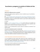 Escuchemos y pongamos en práctica la Palabra de Dios