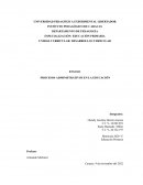 Procesos administrativos en la educación