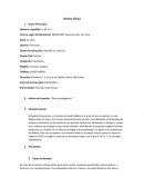 Historia clinica. Motivo de consulta: “Para desahogarme.”