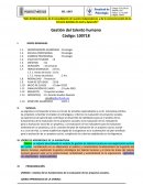 Gestión del talento humano. Responsabilidad Social