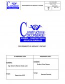 Procedimiento de arenado y pintado