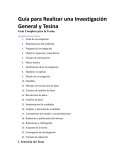 Guía completa para la tesina