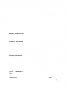 Trabajo de matemáticas Grado 3ª secundaria. La Aritmética