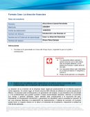 Actividad financiera. Caso: La dirección financiera