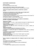 Cuestionario de investigacion ¿Qué es la fusión?