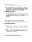 Flujo de efectivo. Actividades de operación positiva