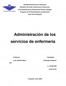 Administración de los servicios de enfermería. Antecedentes históricos