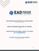 Presentación de misión, visión y valores de la Universidad Cuauhtémoc Plantel Aguascalientes