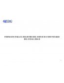 Formatos para el registro del servicio comunitario del IUDAG 2024-II