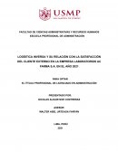Logística Inversa y la Satisfacción del cliente externo en la empresa Laboratorios AC Farma S.A
