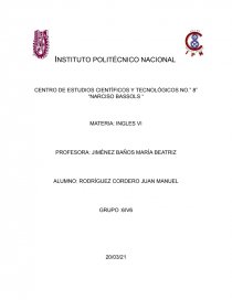 Materia: Inglés VI Notes the class. Página 1