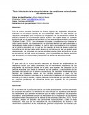 Articulación de la educación básica a las condiciones socioculturales del entorno escolar